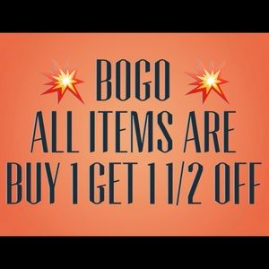 Bundled Items are Buy 1 item Get the 2nd item 50% off